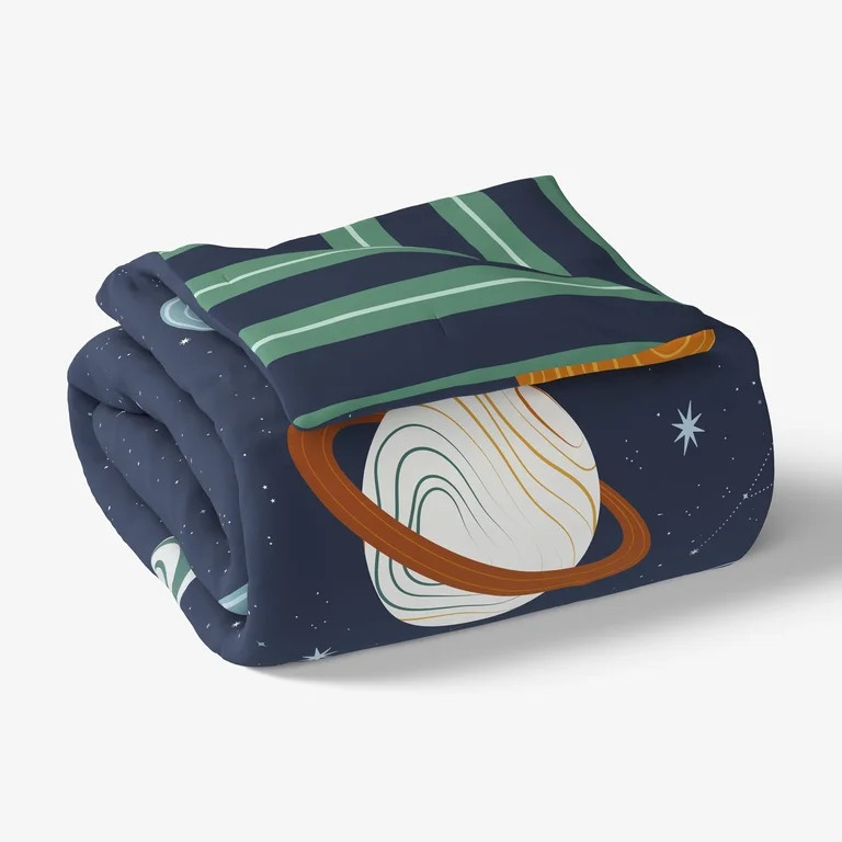 Mainstays Kids Planets Reversible Comforter Set with Sheets, Twin, 5 Pieces - Walmart.com | Walmart (US)