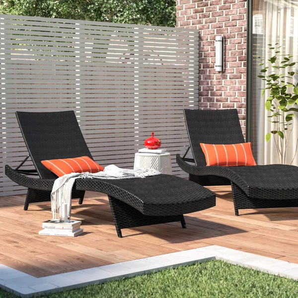 Crispin Sun Lounger Set (Set of 2) | Wayfair North America