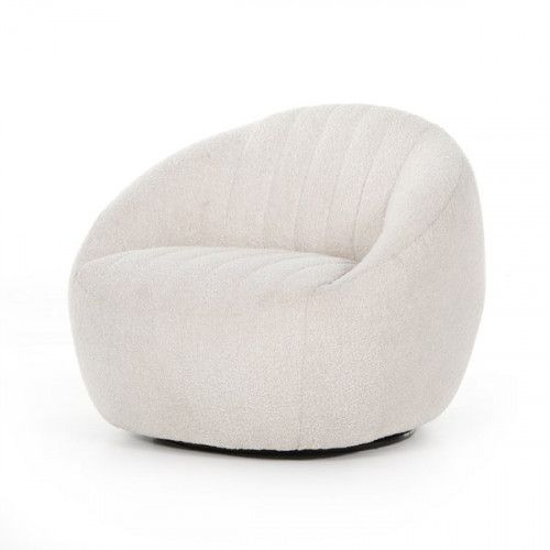 Four Hands Audie Swivel Chair Knoll Natural | Gracious Style