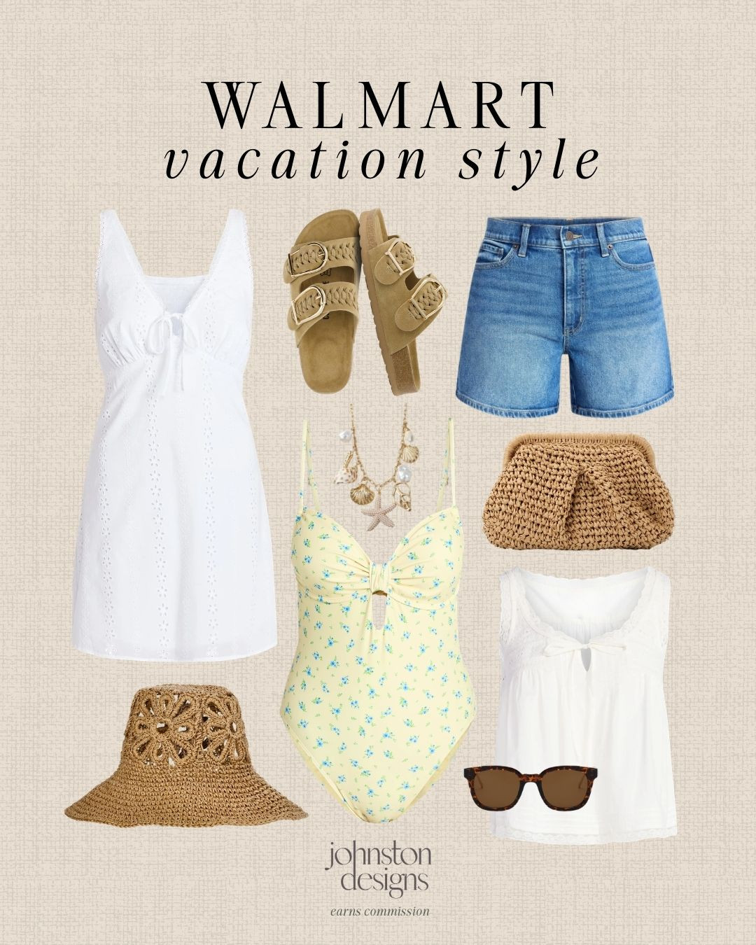 Easy Walmart vacation style with breezy dresses, denim shorts, and beach-ready accessories. ☀️

Walmart vacation outfits, Walmart summer fashion, beach vacation outfit, affordable summer style, Walmart resort wear, white summer dress, denim shorts outfit, straw beach bag, straw sun hat, women’s summer sandals, floral swimsuit, beach vacation style, Walmart fashion finds, casual summer outfit 

 #LTKootd #LTKSwim #LTKTravel