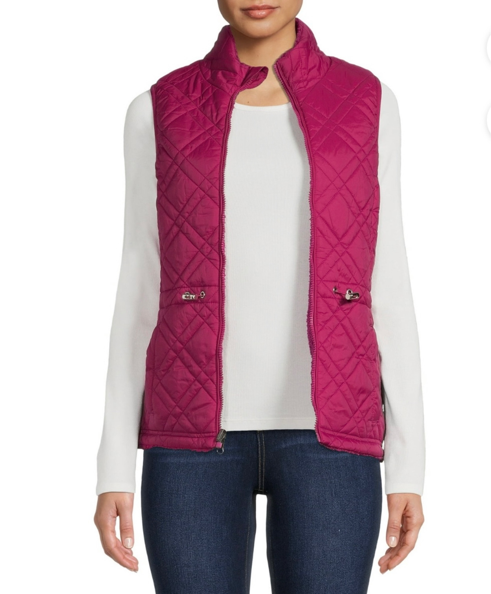 This vest will add a gorgeous pop of color to your outfit this winter! Style it with a plain colored top underneath and add a possible scarf to finish off the look

#LTKunder50