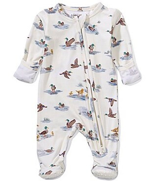 Angel Dear Baby Boys Bamboo Long Sleeve Migrating Mallards 2-Way Zipper Footie - 6/9 Months | Dillard's