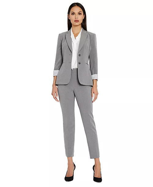 Tahari ASL Notched Two-Button Blazer & Shannon Suit Pants - Macy's | Macy's