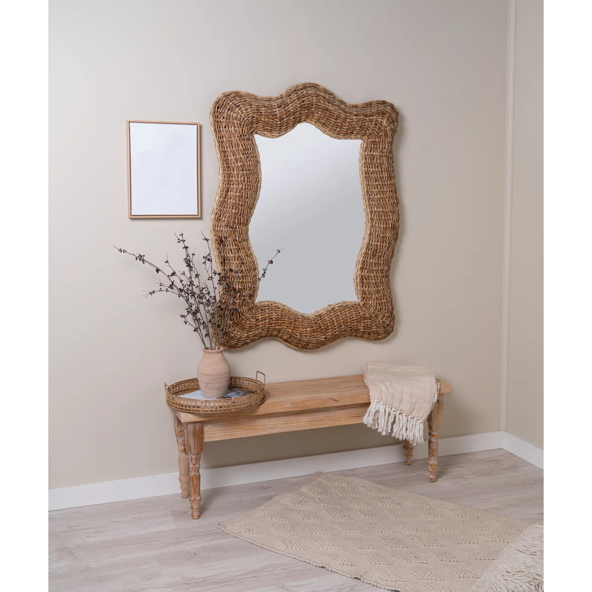 Incy Banana Leaf Wavy Mirror | Wayfair North America