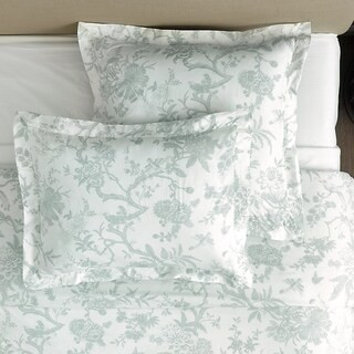 Jardin Toile Sham with Cotton Percale & Envelope Closure | Ballard Designs, Inc.