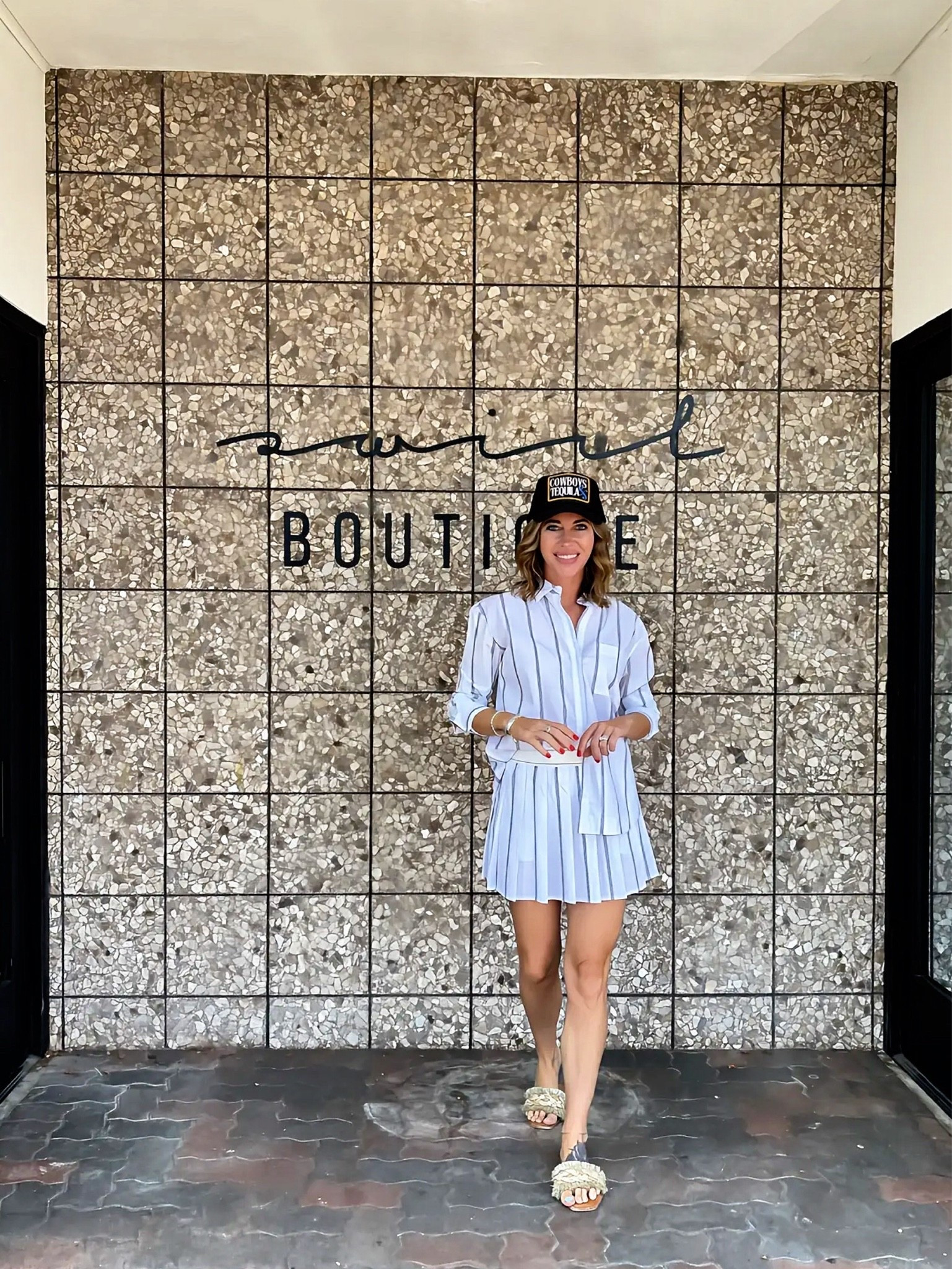 Preppy chic, yes please 💙 
The cutest pleated mini skirt + matching button down top.

#LTKootd #LTKgrwm #LTKTravel