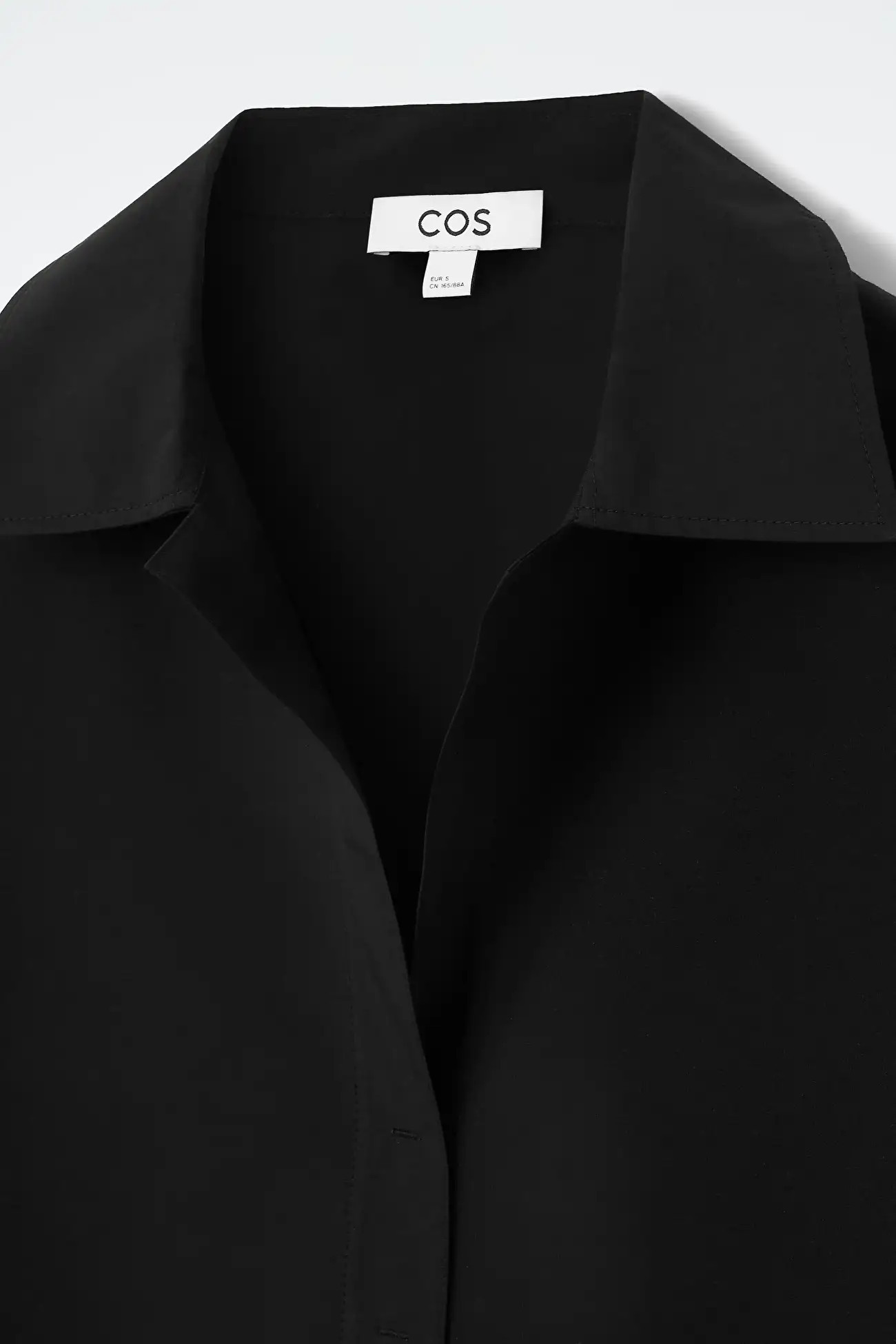 OVERSIZED OPEN-COLLAR SHIRT DRESS | COS (US)