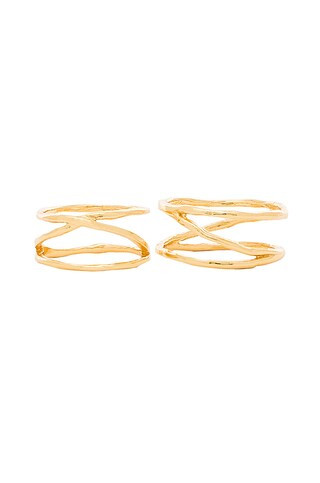 gorjana Isla Ring & Midi Set in Gold from Revolve.com | Revolve Clothing (Global)