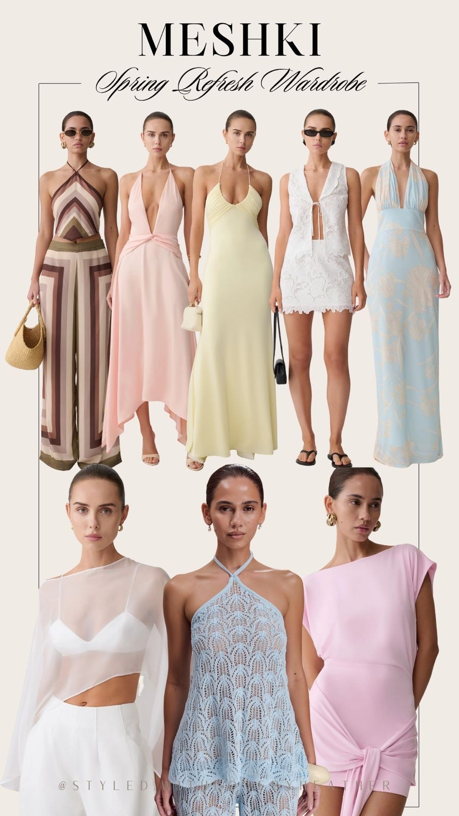 Spring wardrobe refresh = DONE 🤍🌸
MESHKI’s new collection is full of those effortless, feminine pieces that feel light, flattering, and so elevated.

Think soft pinks, airy fabrics, and minimal silhouettes that you can dress up or down depending on your day.
These are the pieces that make getting dressed easy but still look like you put in effort ✨



#LTKdayinmylife #LTKgrwm #LTKFestival