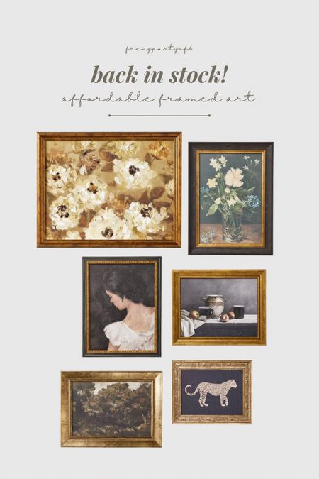 Affordable, framed, art, all back in stock! The portrait of the women and the floral flowers are my fav!!

#LTKfindsunder50 #LTKhome #LTKstyletip