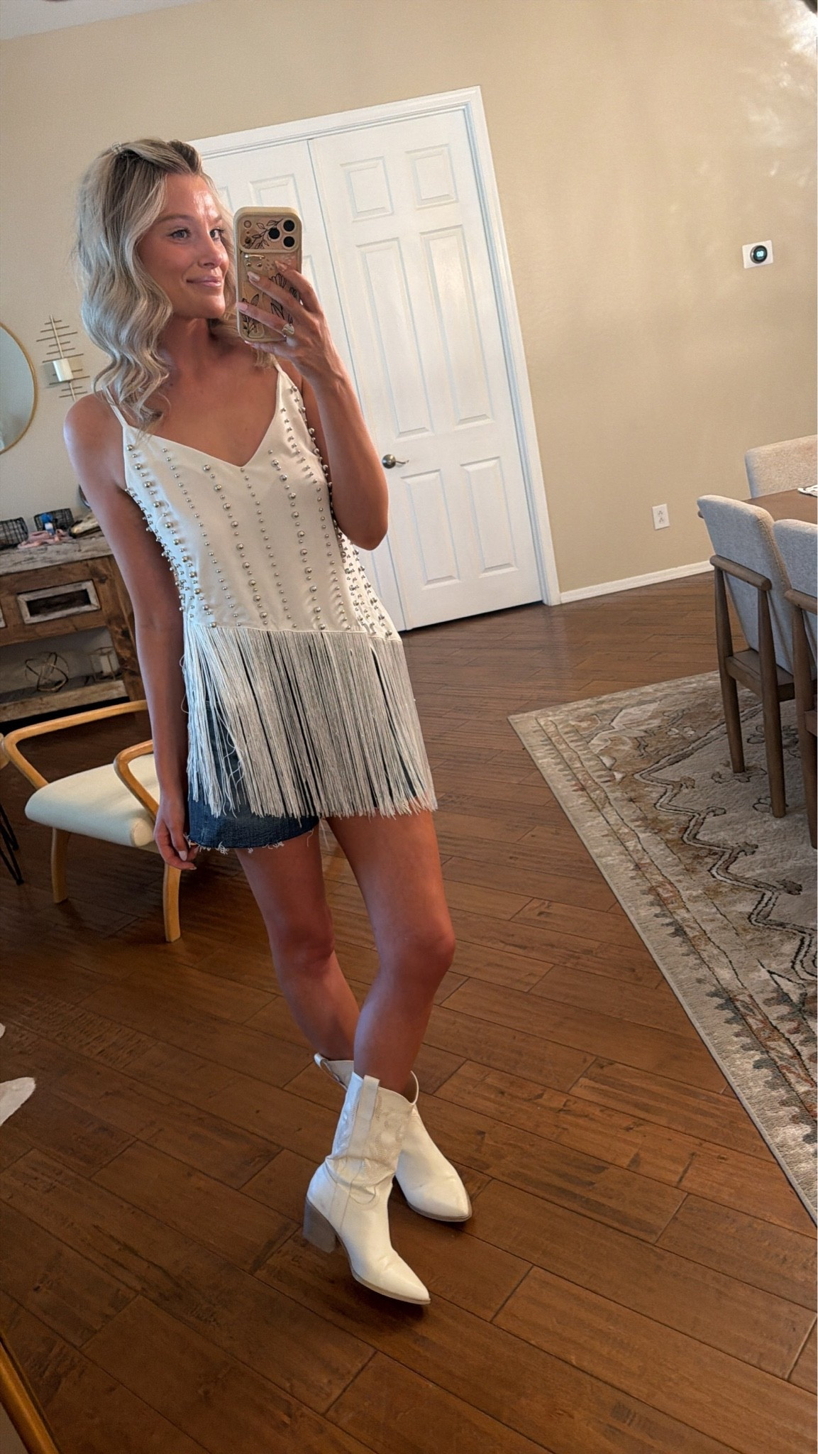 Beaded Summer Fringe Top with Western Flair 🤍

#LTKootd #LTKgrwm