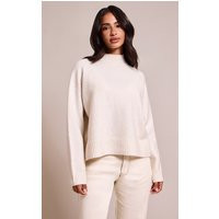 Petite Cream Knit Turtleneck Sweater | PrettyLittleThing US
