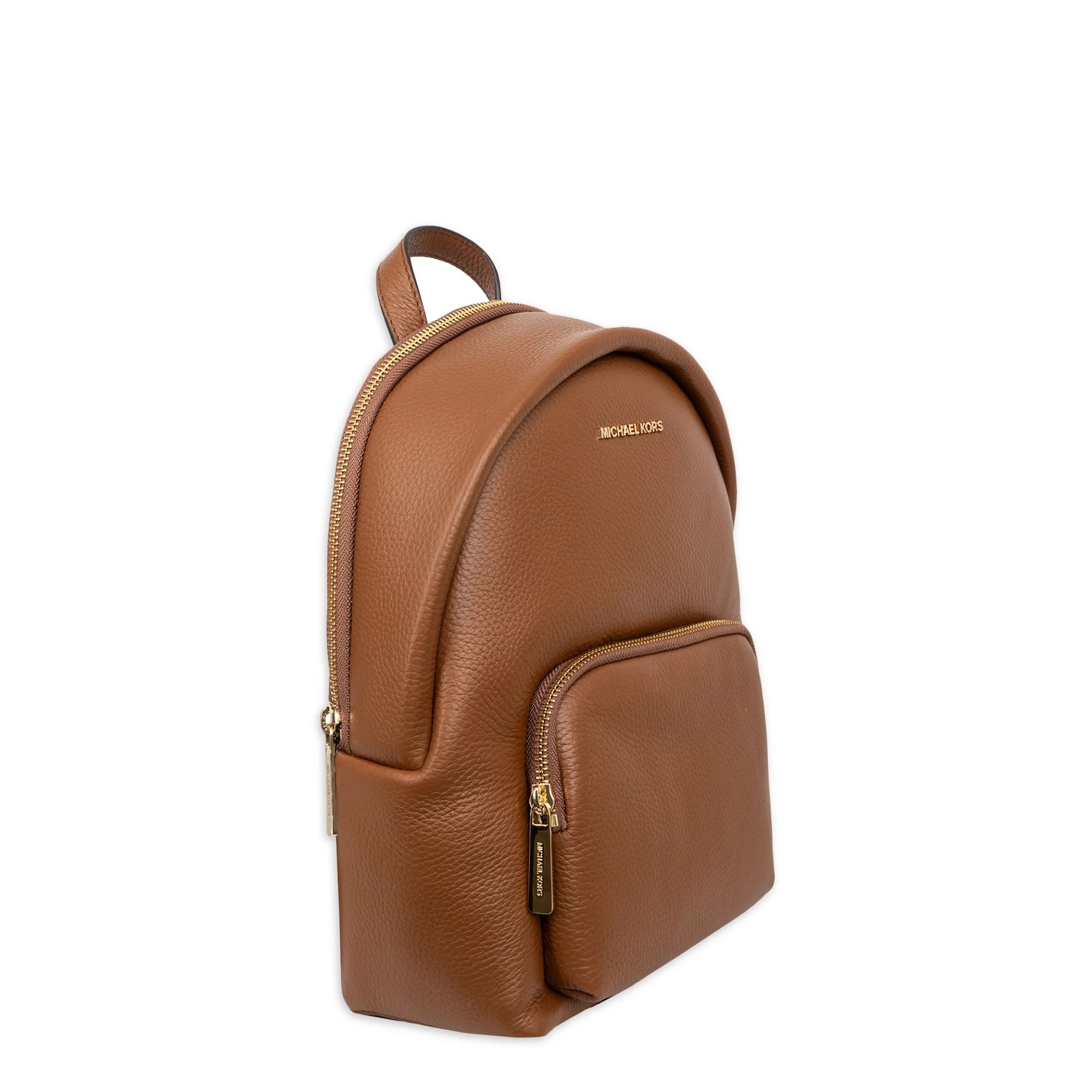 Michael Kors Women's Erin Medium Pebbled Leather Backpack - Luggage- Brown | Walmart (US)