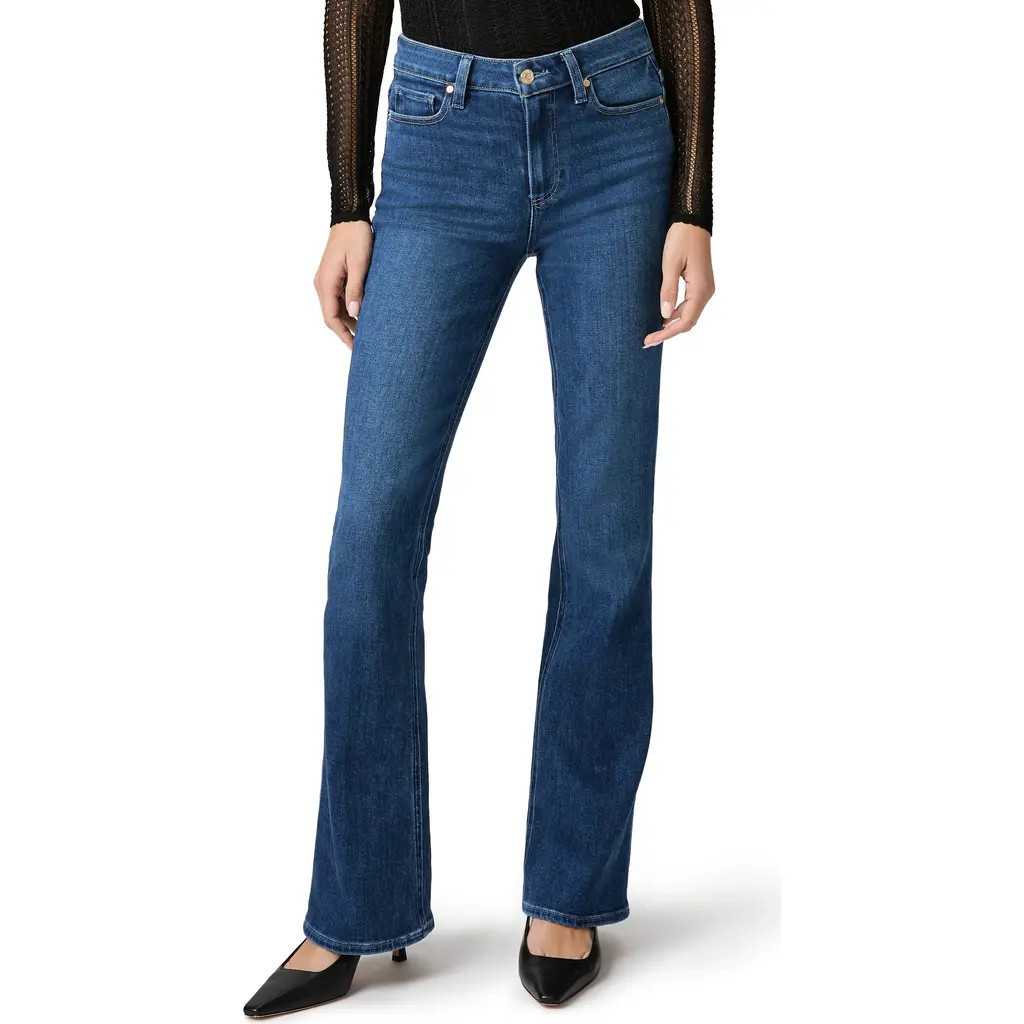 PAIGE Laurel Canyon High Waist Bootcut Jeans in Aerial at Nordstrom, Size 32 | Nordstrom