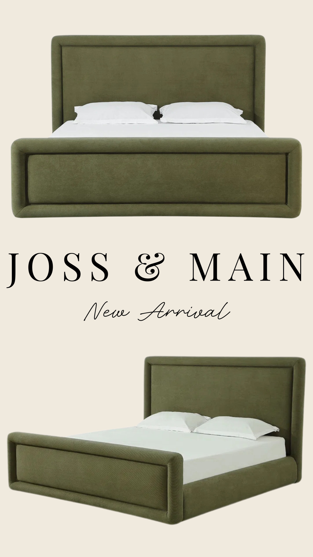 We are loving this gorgeous upholstered bed Joss and Main!

furniture, home deco, interior design #NewArrival #JossandMain #Wayfair 

 #LTKHome #LTKSaleAlert