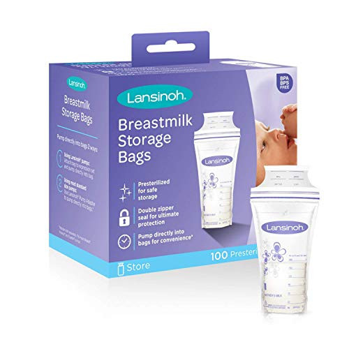 Lansinoh Breastmilk Storage Bags - 100 ct (3 Packs (100 Count)) | Amazon (US)
