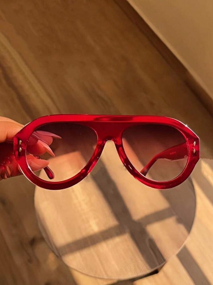 1pc Oversized Sports Fashion Glasses, Personality Street Style Fashion Eyewear,Casual & Versatile Basics Fall Winter Women Outfits Clothes Business Casual Gifts Y2k Fashion Glasses For Women Shades For Ladies Eyeglasses Fall Winter Outfits Beach Accessories Vintage Y2k Basics Business Casual Gifts Y2KFest MusicFest Preppy Style For Back To School | SHEIN