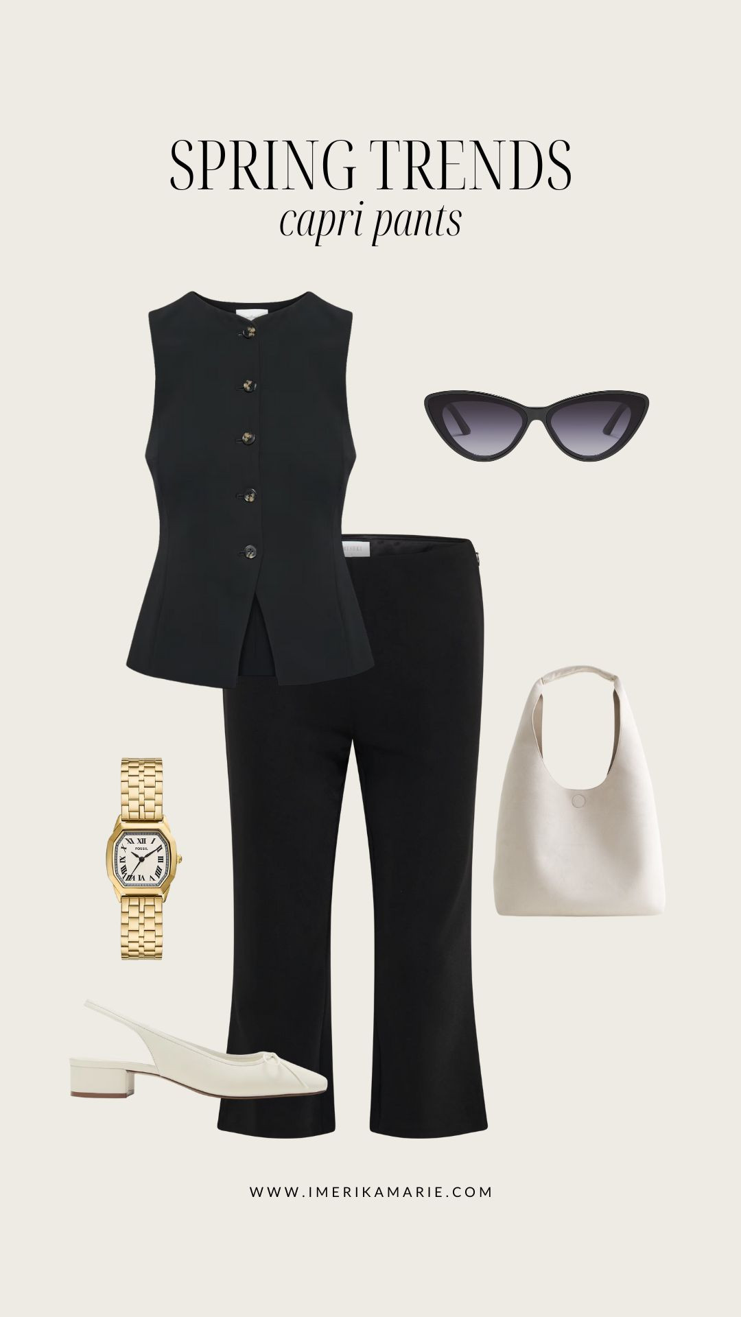 Spring Fashion Trends: Capri Pants

Spring outfit. Capris. Black capris. Aritzia regal vest. White shoes. White bag

#LTKFindsUnder100 #LTKShoeCrush #LTKSeasonal