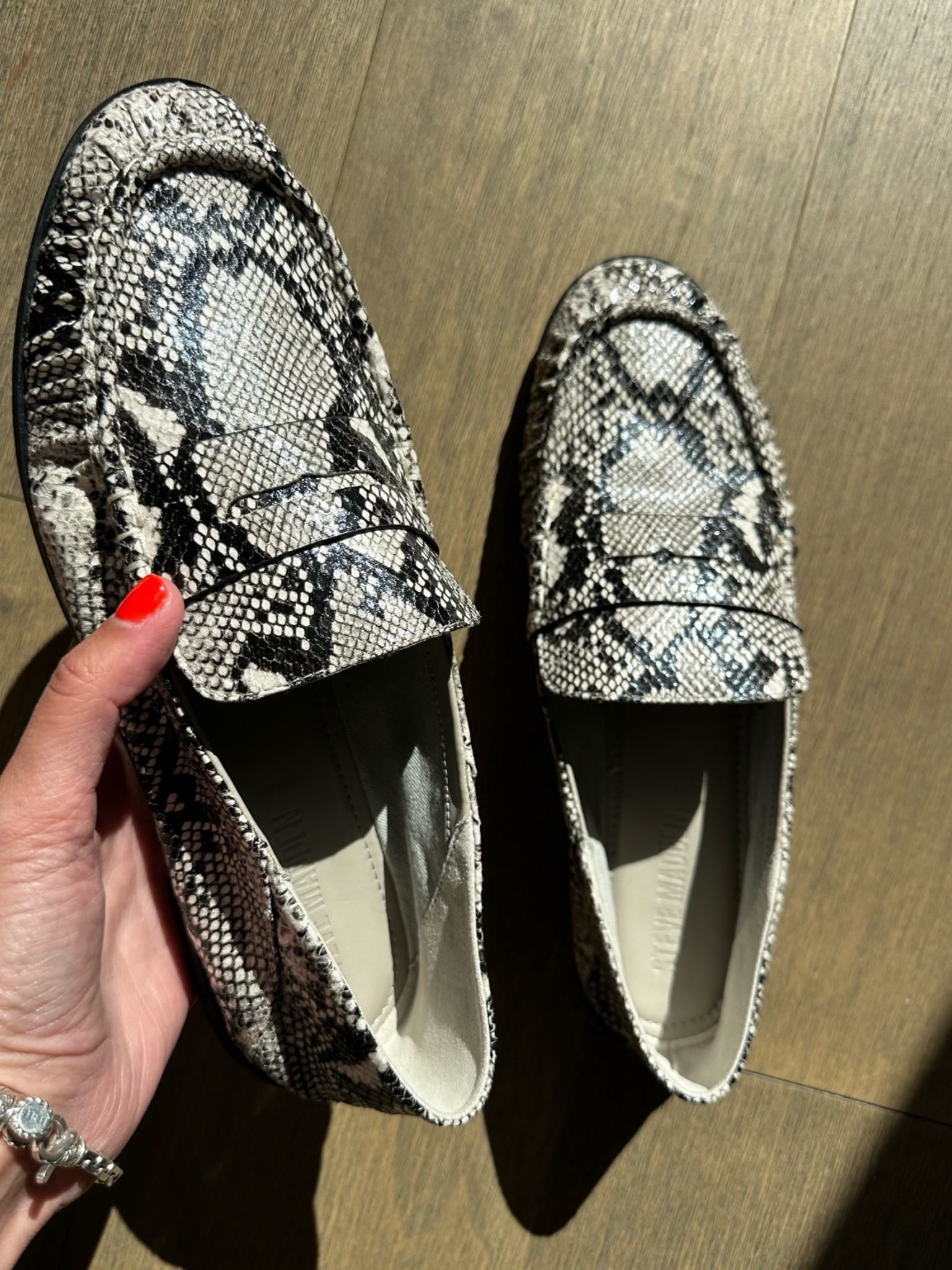 My little snake loafers are marked down to under $40! They are so comfy and feel like you’re wearing slippers. I sized up half to a 10