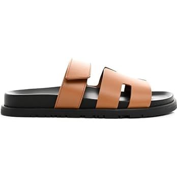Women'S Flat Sandals Summer Slide Sandals Fashion Soft Slide Sandals Open Toe Slippers For Indoor... | Amazon (US)