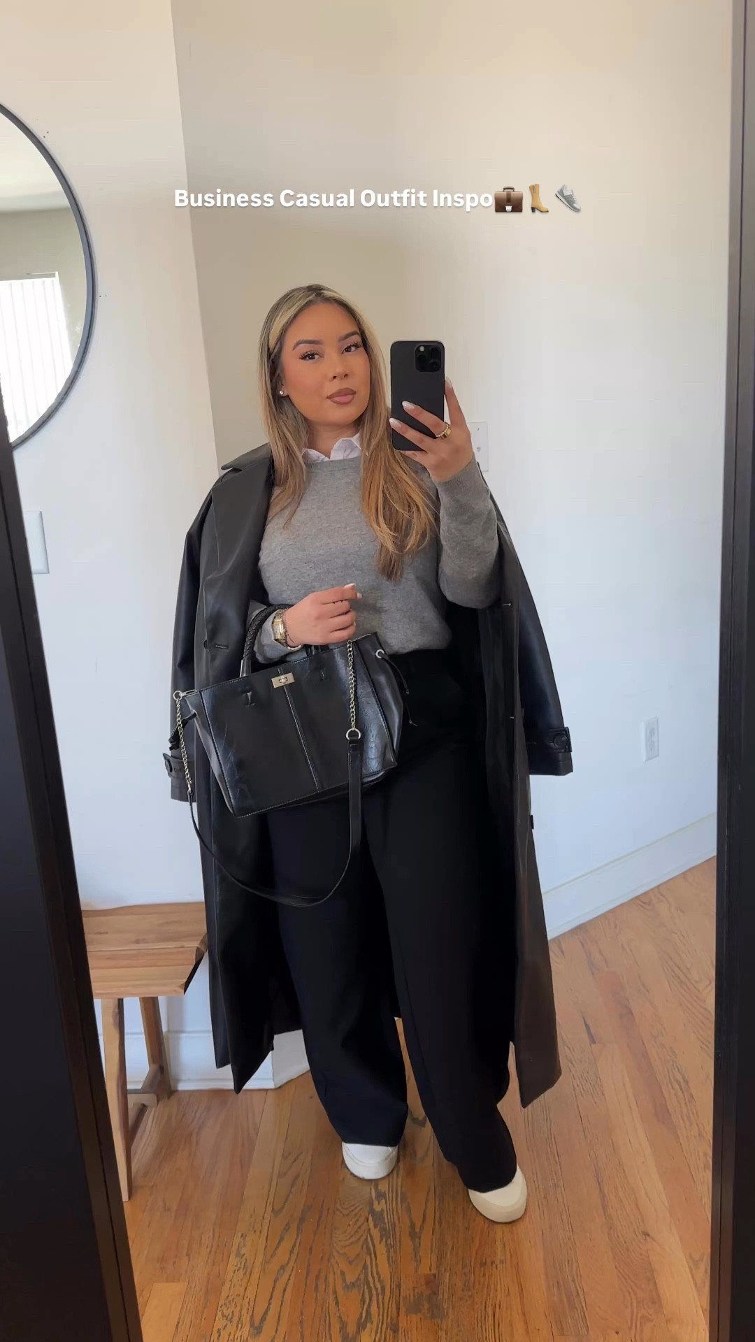 Outfits I’d wear if I was still going to the office💼👢👟

Black trousers: L 
Black Jeans: Curve 10 
Grey & Camel Cashmere Sweater: L 
Blue Jeans: Curve 10 


#LTKMidsize #LTKStyleTip #LTKWorkwear