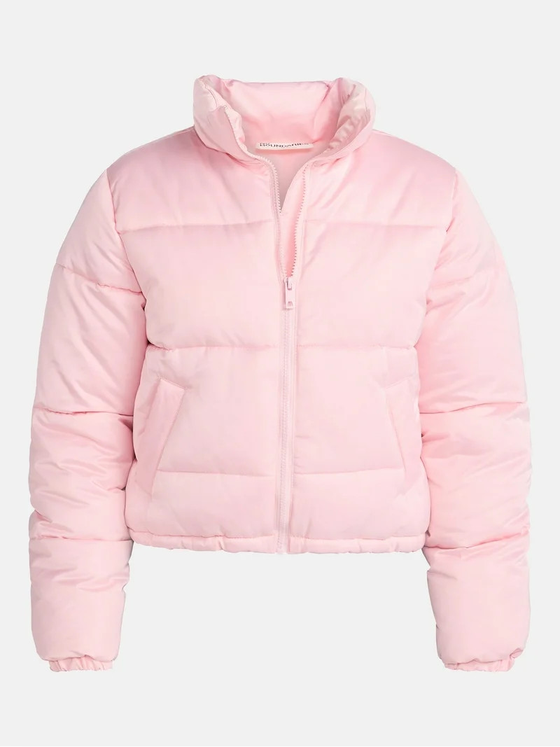No Boundaries Puffer Jacket, Women's | Walmart (US)