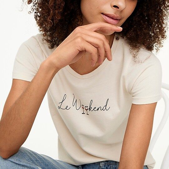 "Le weekend" graphic tee | J.Crew Factory