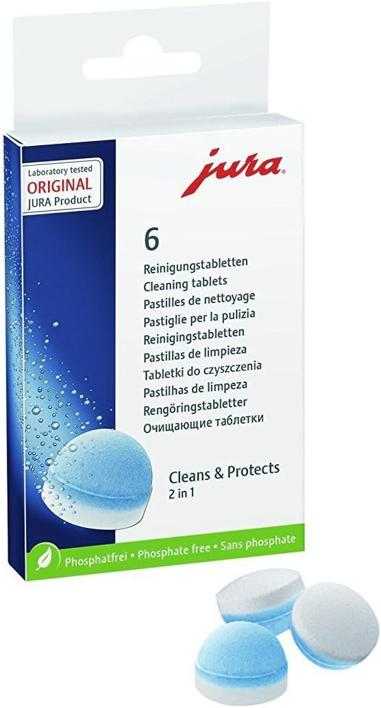 Jura 64308 Cleaning Tablets for all Jura Automatic Coffee Centers, 6-Count | Amazon (US)