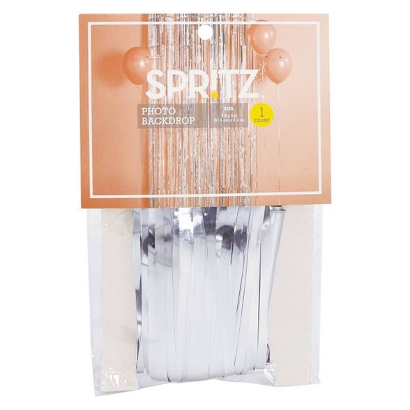 Fringe Backdrop Silver - Spritz™ | Target