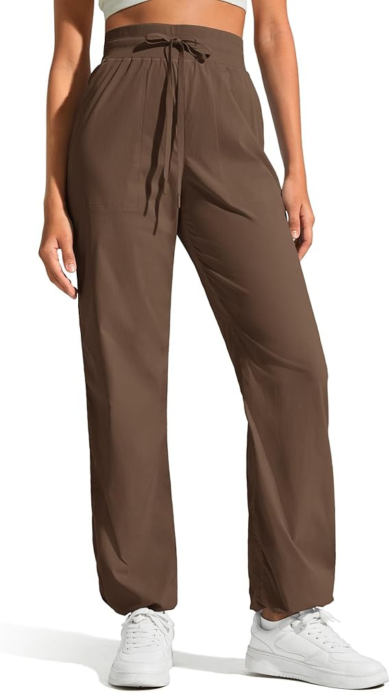 G4Free Women's Jogger Pants with Pockets Ruched Straight Leg Scurb Slacks High Waisted Casual Tro... | Amazon (US)