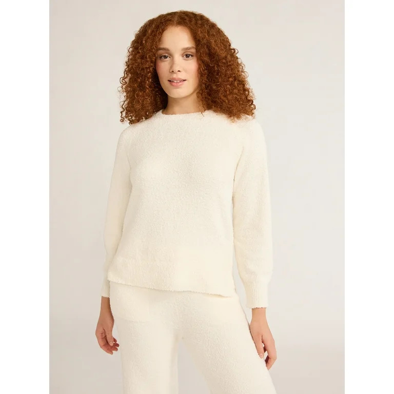Joyspun Women's and Women’s Plus Chenille Top with Long Sleeves, Size XS-3X - Walmart.com | Walmart (US)