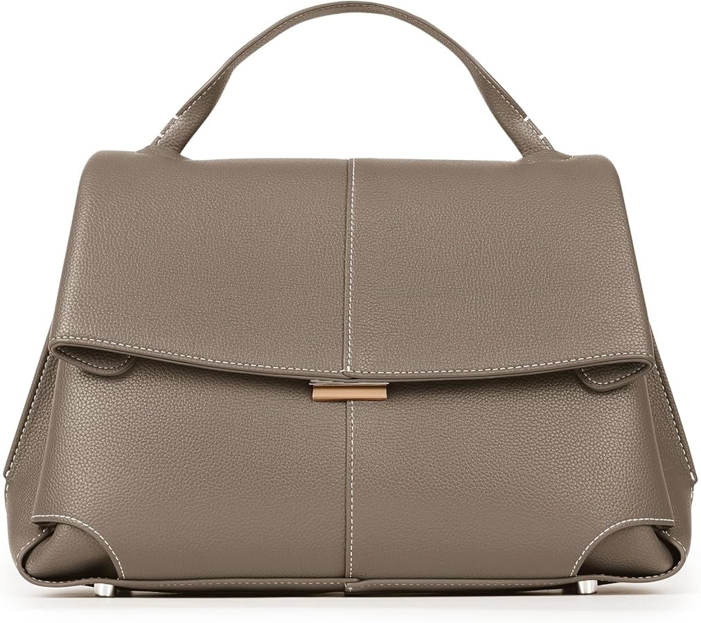 Top Handle Bag Handbags Large Faux Leather Satchel Bags for Women Luxury Designer Business Crossb... | Amazon (US)