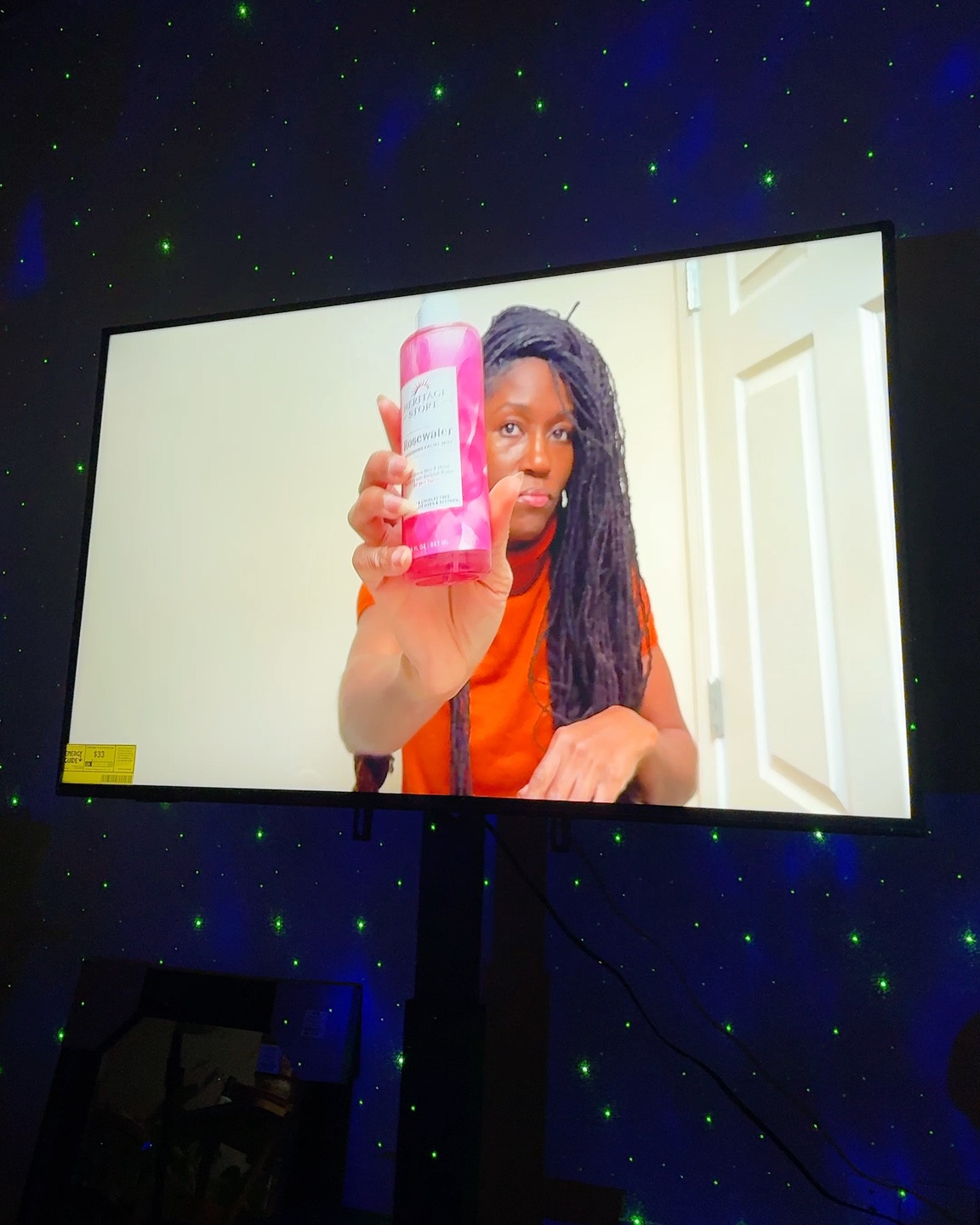 Setting the vibe with my galaxy projector while watch my new tv. 

#LTKHome