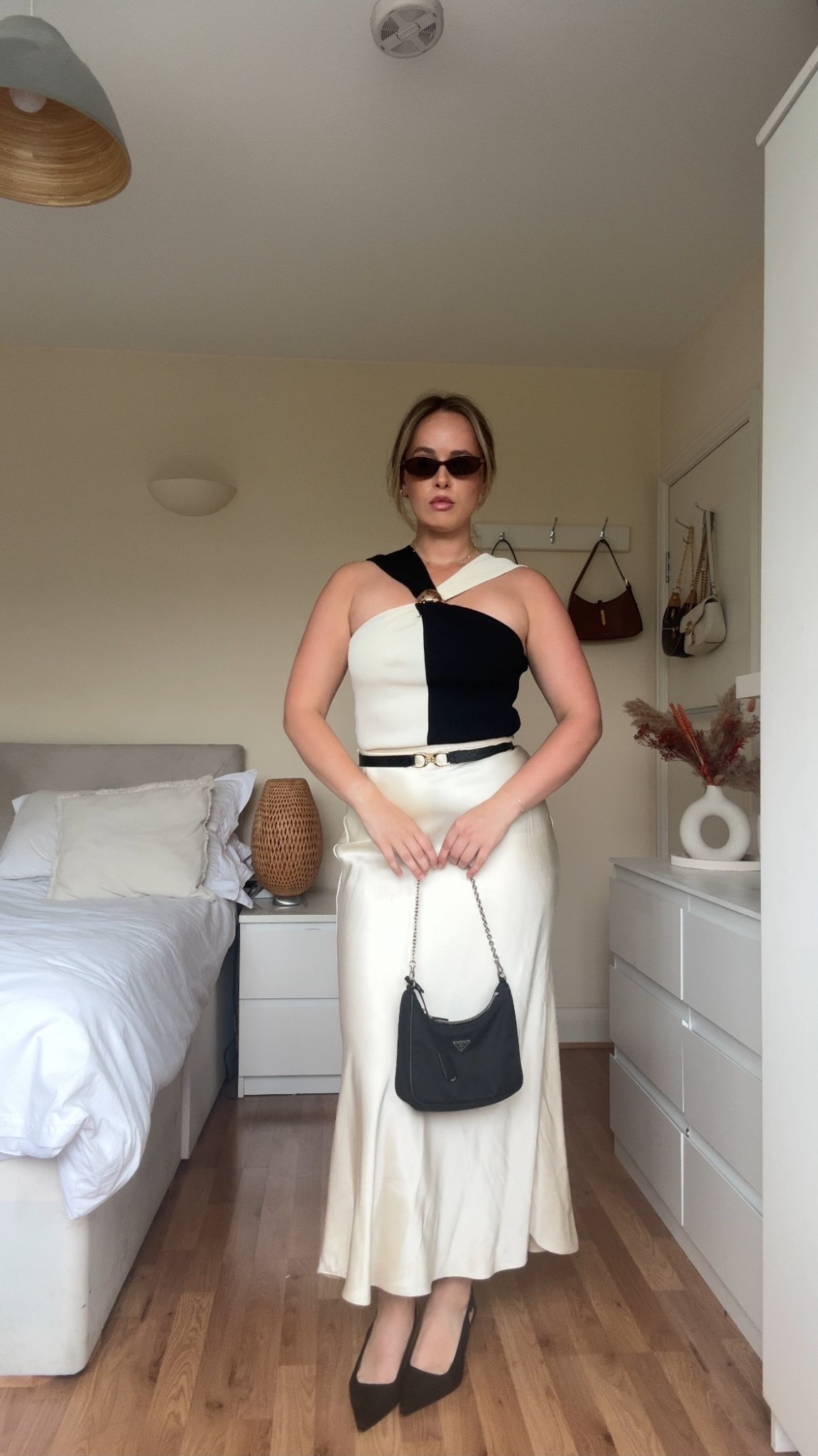 Elegant black and white outfit ideas 🖤🤍 Perfect summer evening look featuring a satin maxi skirt, chic monochrome top, and timeless black accessories. This elevated neutral outfit works for date night, dinner, or cocktails in the city. Shop the full look + similar pieces linked here ✨ #LTKfashion #LTKstyle #LTKeurope #datenightoutfit #satinmaxiskirt #monochromeoutfit #summeroutfitideas

#LTKuk #LTKautumn #LTKsummer