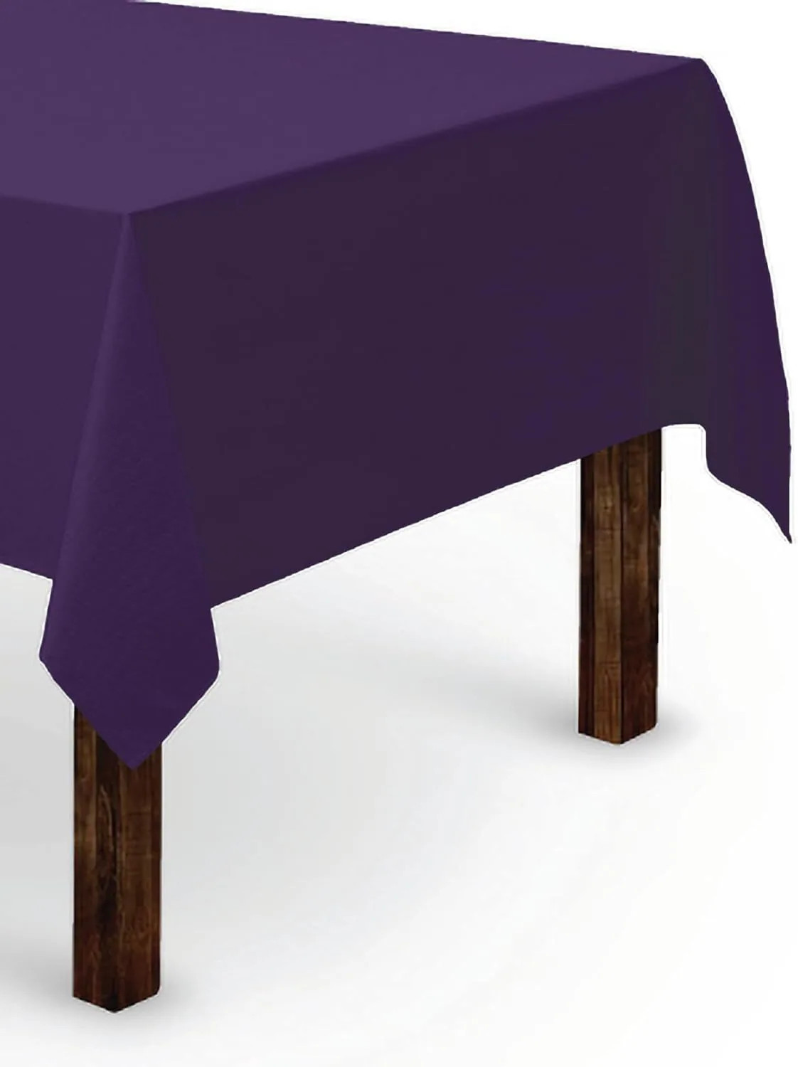 Gee Di Moda Rectangle Tablecloth - 60 x 102 Inch Purple Rectangle Table Cloth - Heavy Duty Washable Fabric - for Buffet Table Holiday Party Dinner | Lowe's