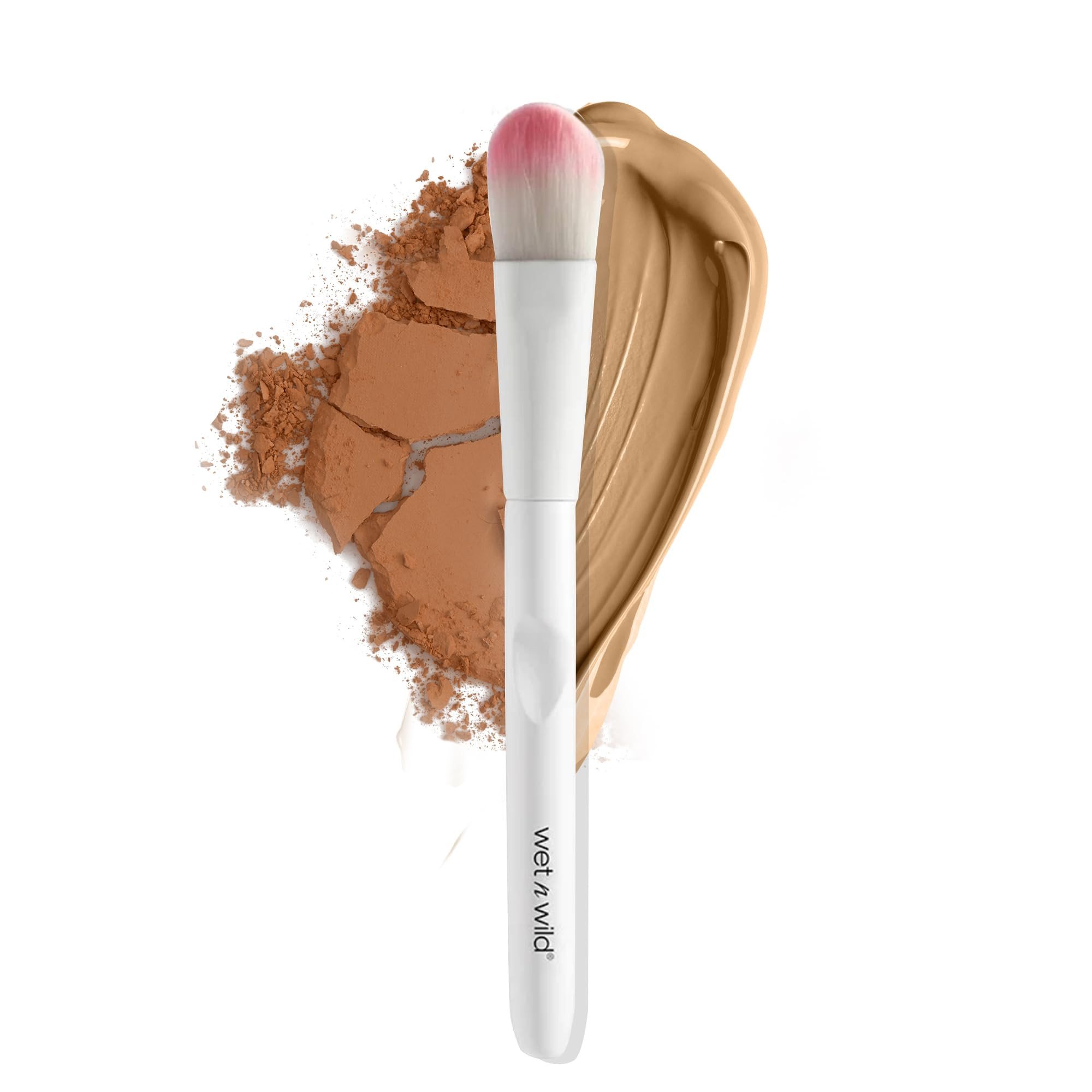 wet n wild Foundation Brush, Densely-Packed Synthetic Fiber Bristles for Liquid, Cream & Powder, ... | Amazon (US)