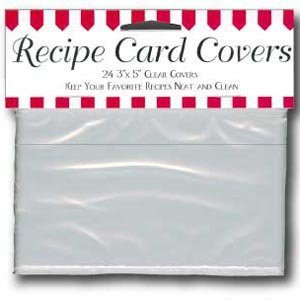 Labeleze Recipe Card Protective Covers 3 x 5, Protect individual recipe cards By Cookbook People | Walmart (US)