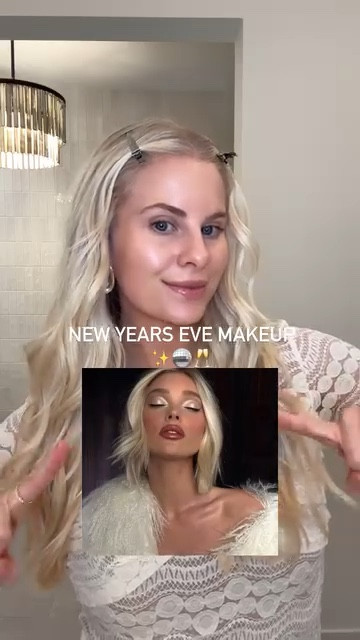 New Year’s Eve makeup ✨🤍❄️🪩
MY SHADES:
Foundation - 190 Cool
Concealer - N4
Bronzer - Medium
Loose Powder - Pound Cake
Duo Blush - She’s Flushed
Eye Primer - Original
Eyeshadow - Universal
(Base - White & Crease - Dark Brown)
Bronzer - Light-medium
Eyeliner - Black
Liquid Liner - Black
Mascara - Black
Brow Gel - Blonde
Lip Liner - Love Trap
Lipstick - Runway Royalty (linked similar)
Lipgloss - Honeysuckle
Glitter Shadow - Cosmic

Linking similar tops & earrings
#kathleenpost #makeup #glam

#LTKgrwm #LTKBeauty #LTKHoliday