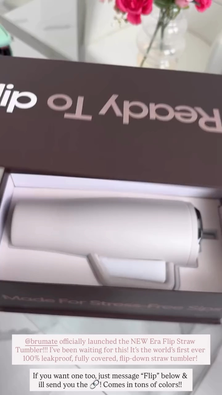 Brumate officially launched the NEW Era Flip Straw Tumbler!!! I’ve been waiting for this! It’s the world’s first ever 100% leakproof, fully covered, flip-down straw tumbler! And it comes in tons of colors!!! 

#LTKActive #LTKfitnessgoals #LTKHome