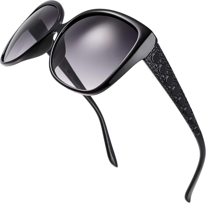 Amazon.com: Women's Oversized Square Jackie O Cat Eye Hybrid Butterfly Fashion Sunglasses - Exqui... | Amazon (US)