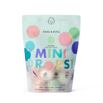 Dabble & Dollop Mini Bath Bombs - Soothing - 12ct | Target