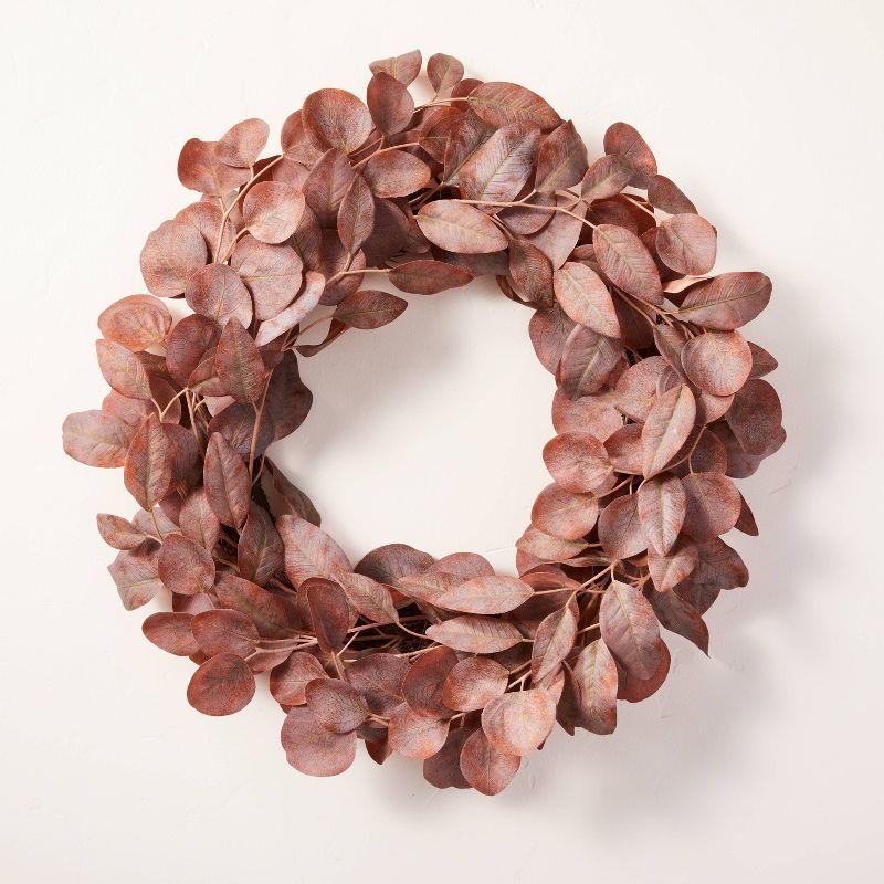 Faux Rusted Eucalyptus Wreath - Hearth & Hand™ with Magnolia | Target