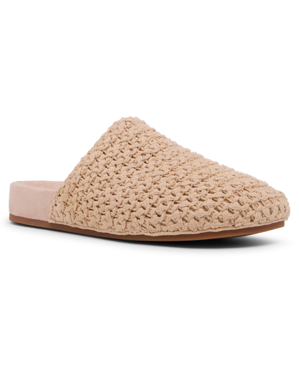 Madden Girl Women's Saratoga Raffia Woven Slip-On Clogs - Dark Natural | Macy's