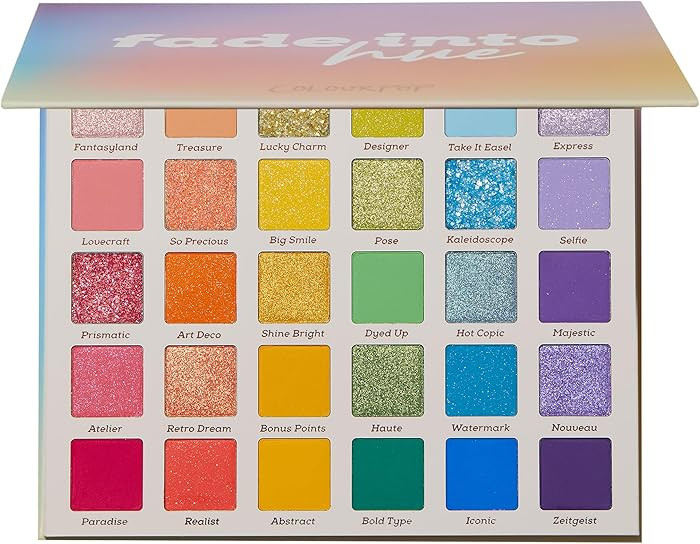 ColourPop Fade Into Hue Eyeshadow Palette - Multi-Color Eye Makeup Palette with Matte, Metallic &... | Amazon (US)