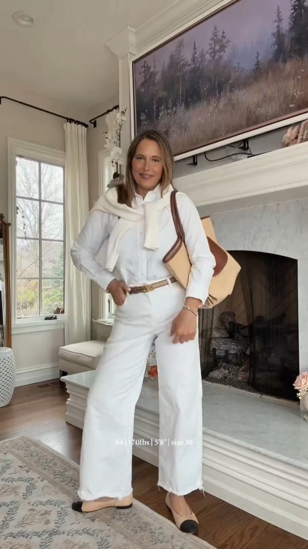 I love a white in white split up with a belt. A classic polo button down and a polo sweater have a consistent role in my outfit circulation. s

#LTKOver40 #LTKMidsize
