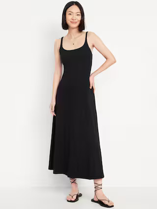 Sleeveless Ribbed Maxi Dress | Old Navy (US)