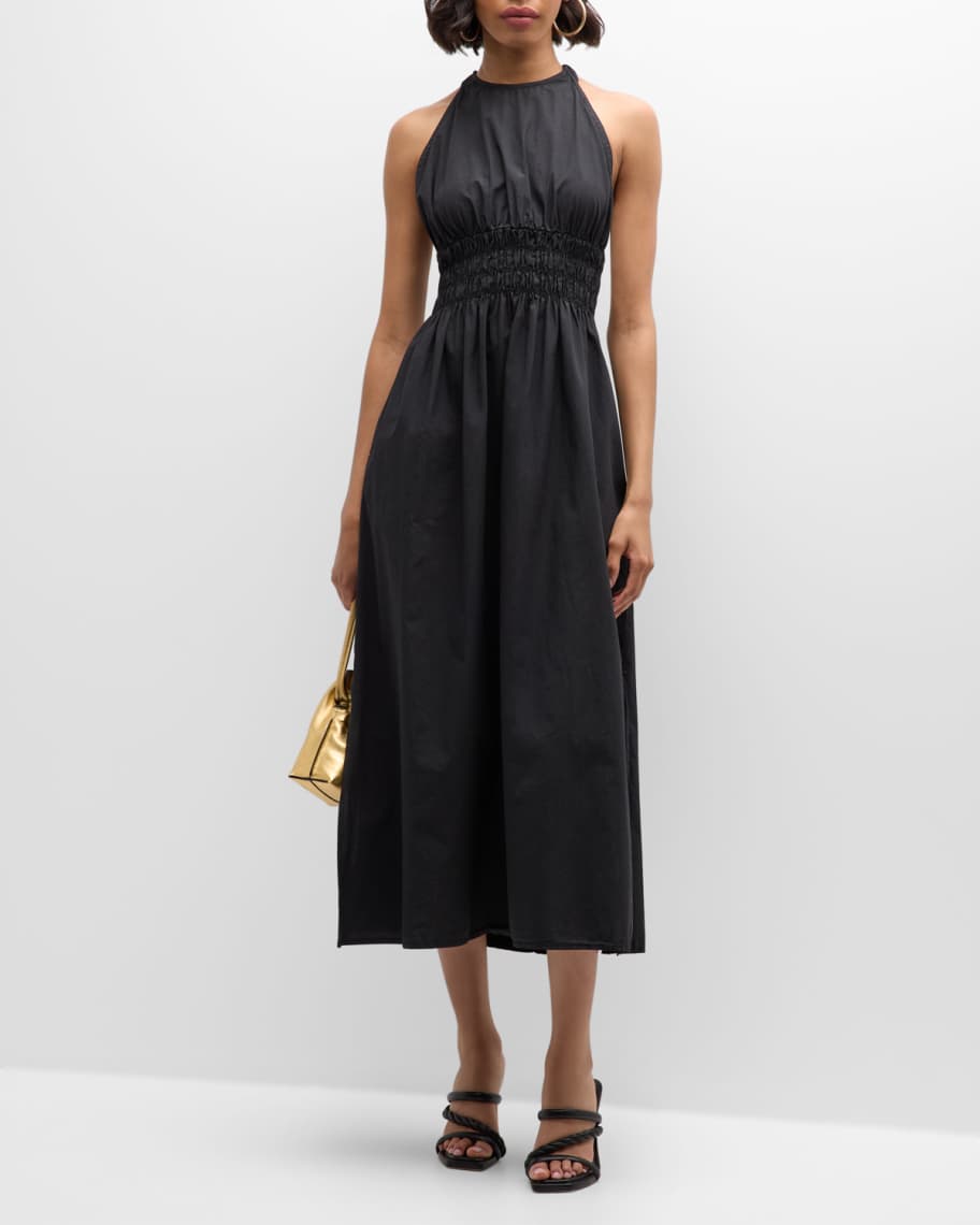 Tove Sleeveless A-Line Cotton Midi Dress | Neiman Marcus