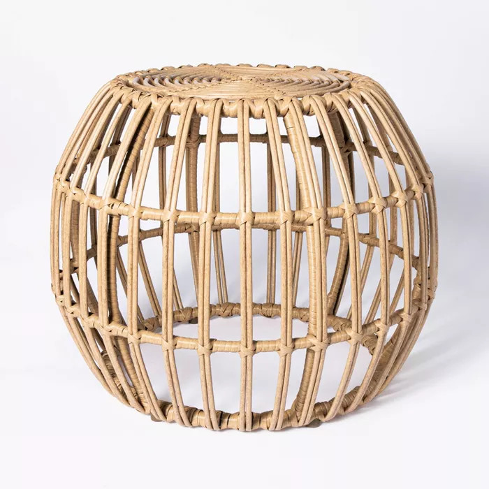 Faux Rattan Patio Ottoman - Threshold™ designed with Studio McGee | Target
