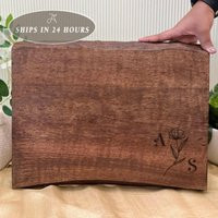 Personalized Live Edge Charcuterie Board, Custom Cheese Gift For Couple, Housewarming, Wedding, Anniversary | Etsy (US)