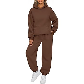 AUTOMET Womens 2 Piece Outfits Lounge Hoodie Sweatsuit Sets Plus Size Fall Fashion Clothes Airpor... | Amazon (US)